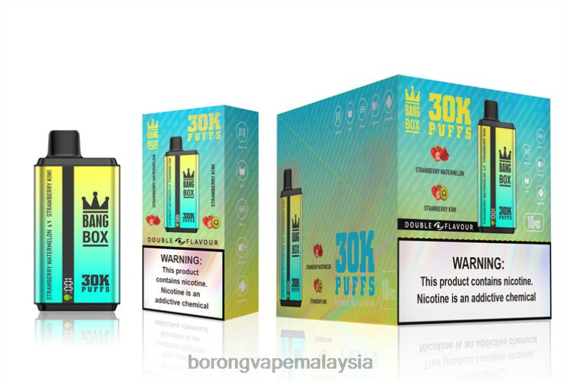 Borong Vape - Bang Box 30000 sedutan dwi perisa tembikai strawberi  kiwi strawberi ZT82864