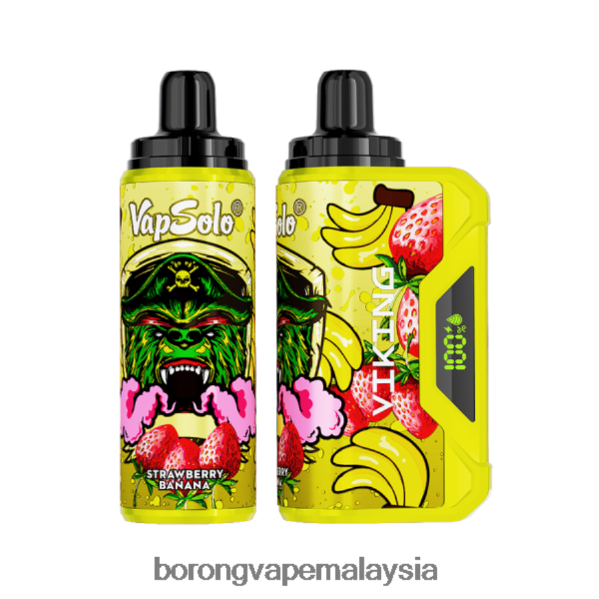 Borong Vape - Vapsolo VIKING vape pakai buang pisang strawberi 6ZF6NJ137