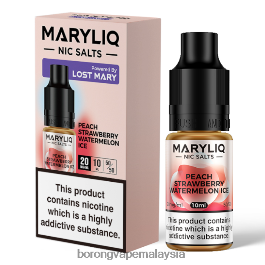 Borong Vape - ais tembikai strawberi pic 88BL20451 LOST MARY MARYLIQ garam nic - 10ml - 20mg