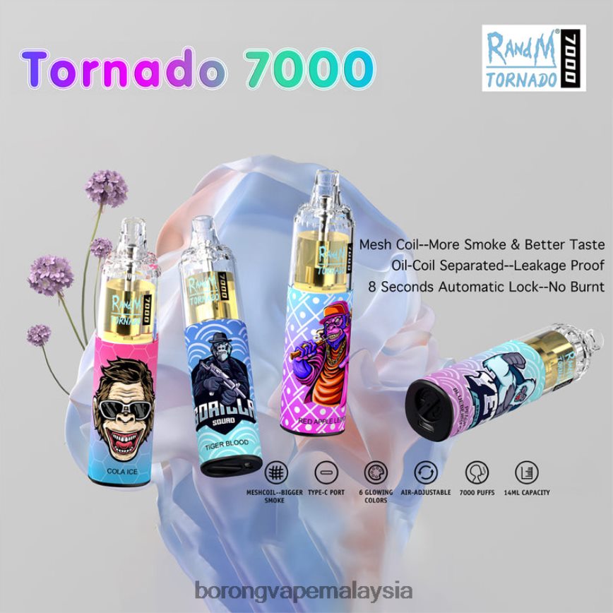 Borong Vape - pakai buang 88BL201 RandM Tornado 7000 5