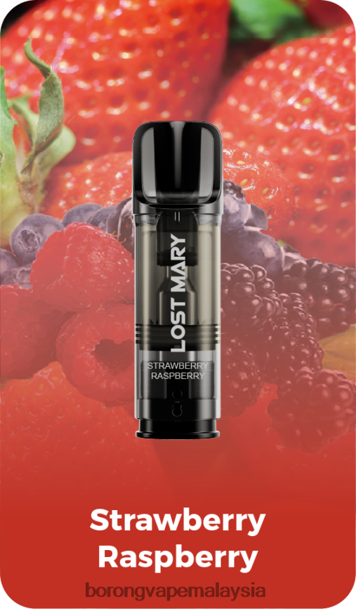 Borong Vape - raspberi strawberi 88BL20431 LOST MARY Tappo pod gantian pra-isi