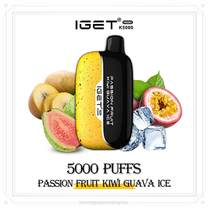 Borong Vape Kl - IGET Moon k5000 ais jambu kiwi markisa F6002