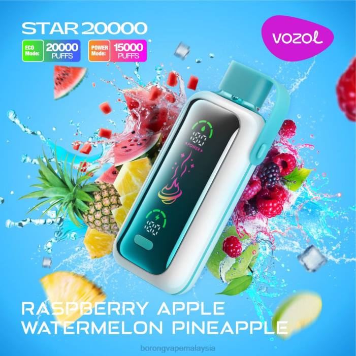 Borong Vape Kl - raspberry epal tembikai nanas VOZOL STAR 20000 2BTH18