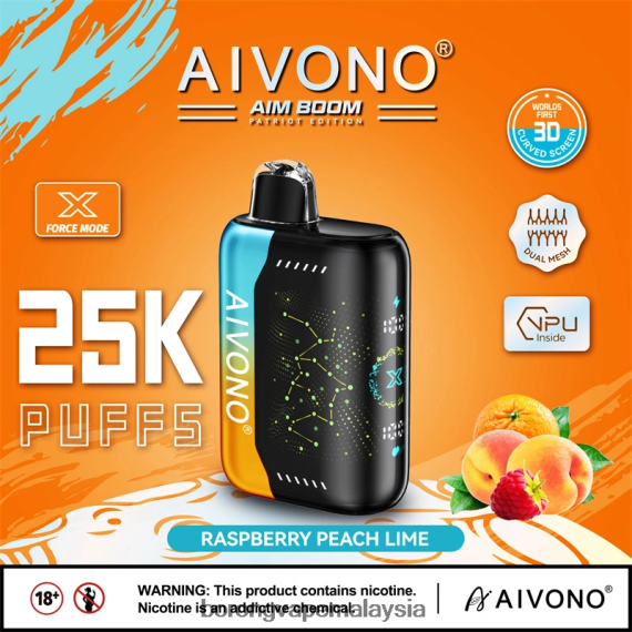 Borong Vape Malaysia - Aivono AIM BOOM 25000 limau pic raspberi TZ062V350