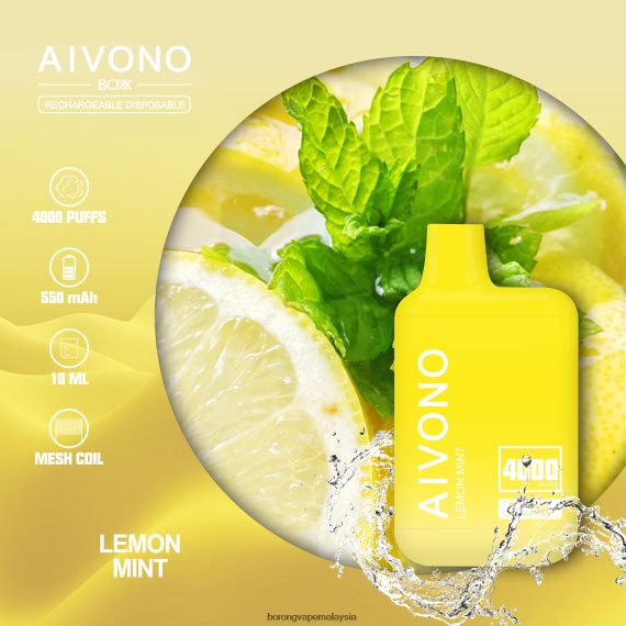 Borong Vape Malaysia - Aivono AIM BOXX 4000 pudina lemon TZ062V230