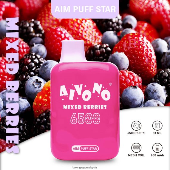 Borong Vape Malaysia - Aivono AIM PUFF STAR 6500 beri campuran TZ062V290