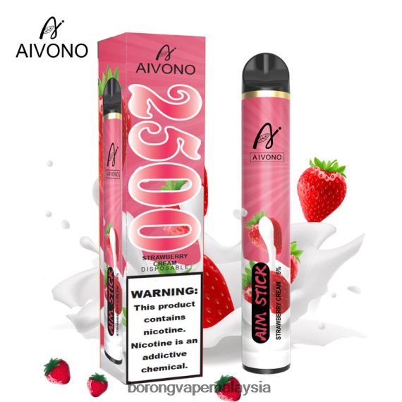 Borong Vape Malaysia - Aivono AIM STICK 2500 krim strawberi TZ062V155