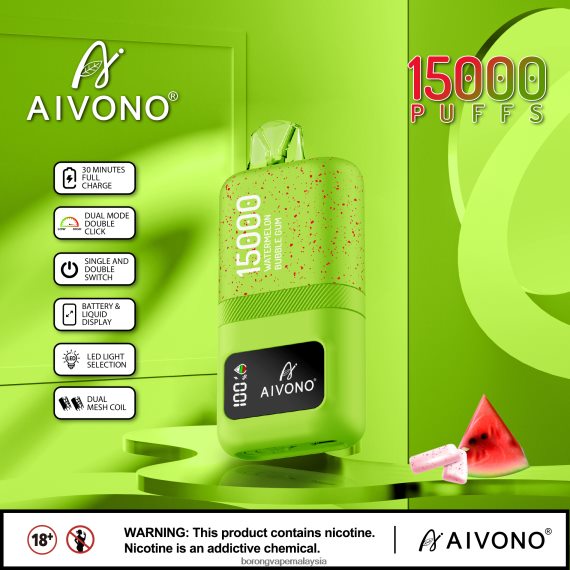 Borong Vape Malaysia - Aivono AIM magic 15000 gula-gula getah tembikai TZ062V65