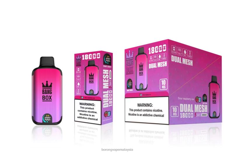 Borong Vape Malaysia - Bang Box 18000 sedutan ais raspberi masam ZT82898