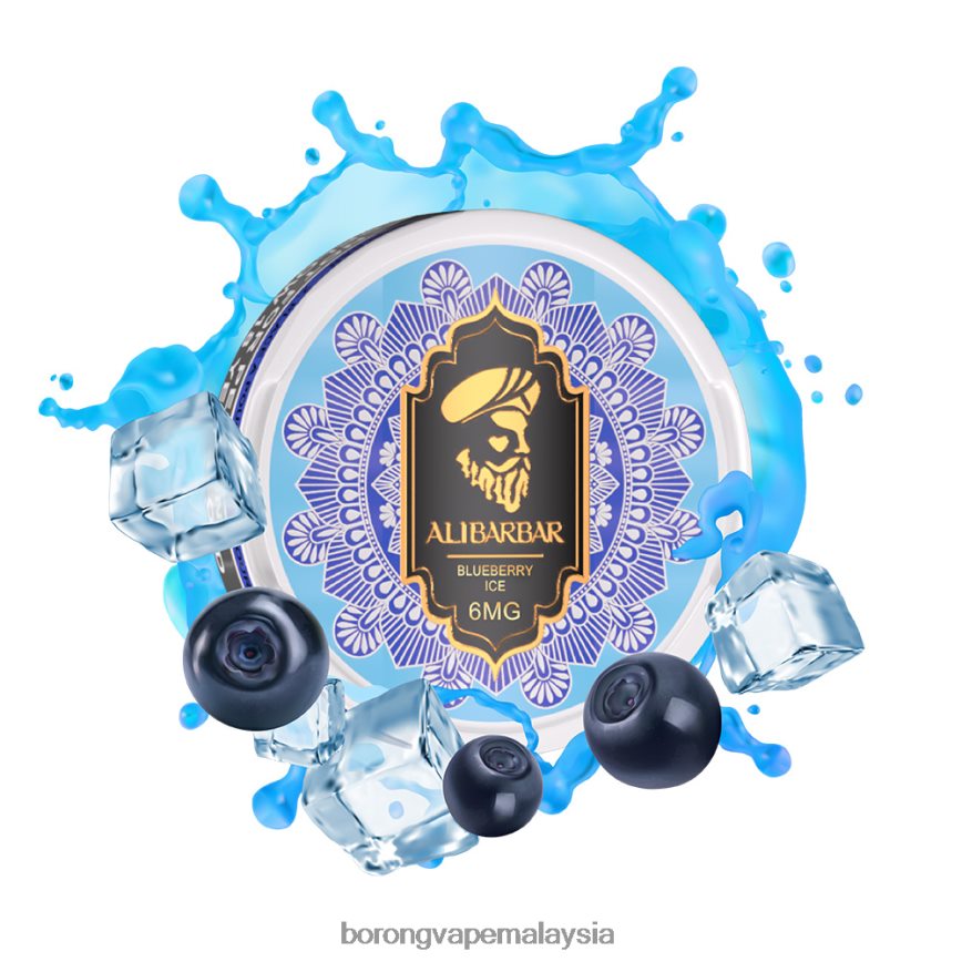 Borong Vape Malaysia - ais blueberry 88BL2065 ALIBARBAR kantung nikotin