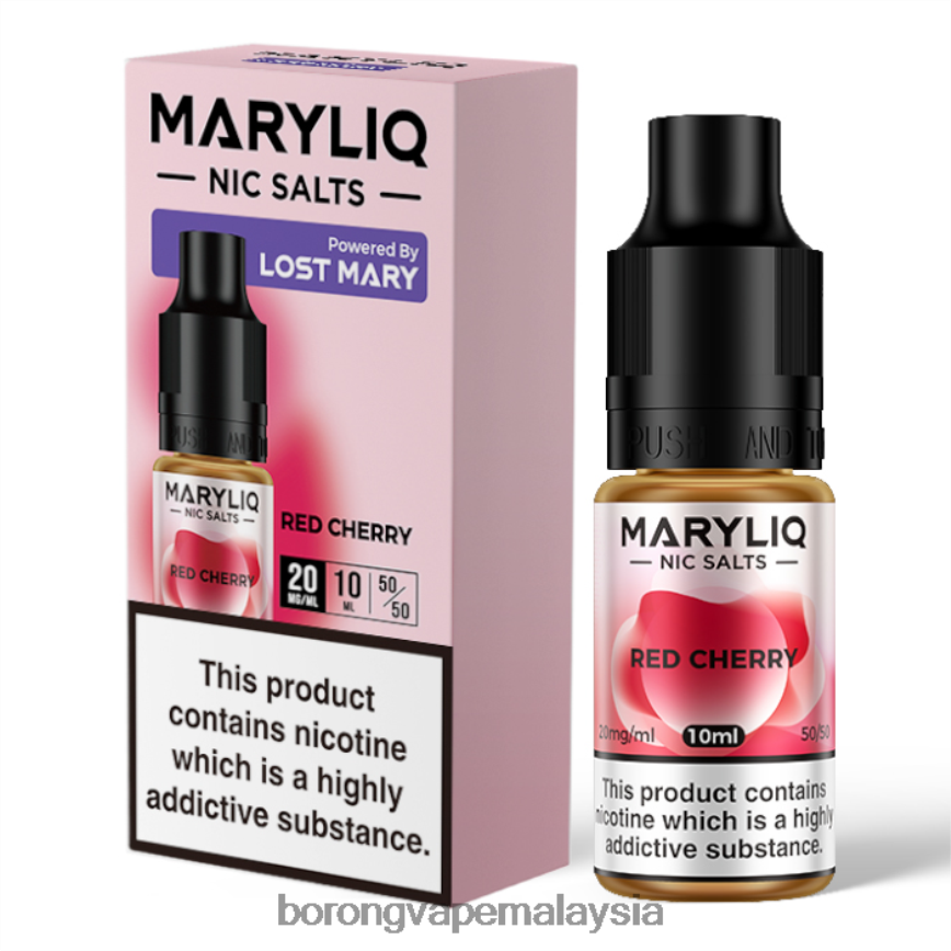 Borong Vape Malaysia - ceri merah 88BL20455 LOST MARY MARYLIQ garam nic - 10ml - 20mg