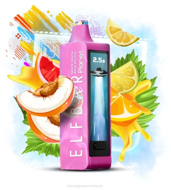 Borong Vape Malaysia - percikan baja pic putih Elf Bar Planet 25000 8VFV20