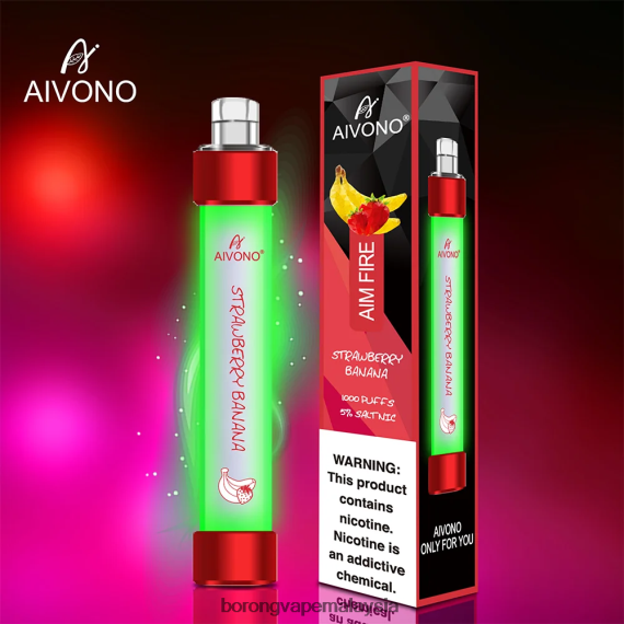 Borong Vape Murah - Aivono AIM FIRE 1000 pisang strawberi TZ062V332