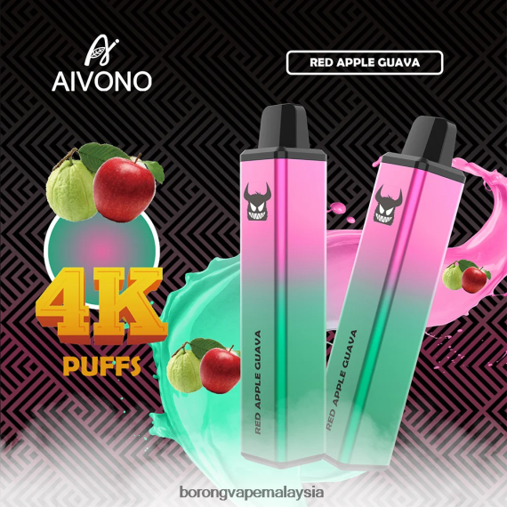 Borong Vape Murah - Aivono AIM FREAK 4000 jambu epal merah TZ062V257