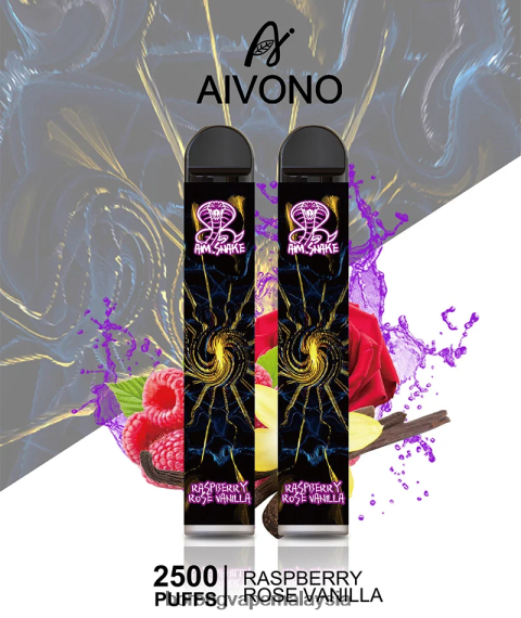 Borong Vape Murah - Aivono AIM SNAKE 2500 raspberry rose vanila TZ062V317