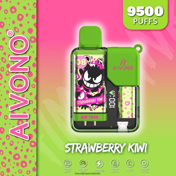 Borong Vape Murah - Aivono AIM TANK 9500 kiwi strawberi TZ062V47