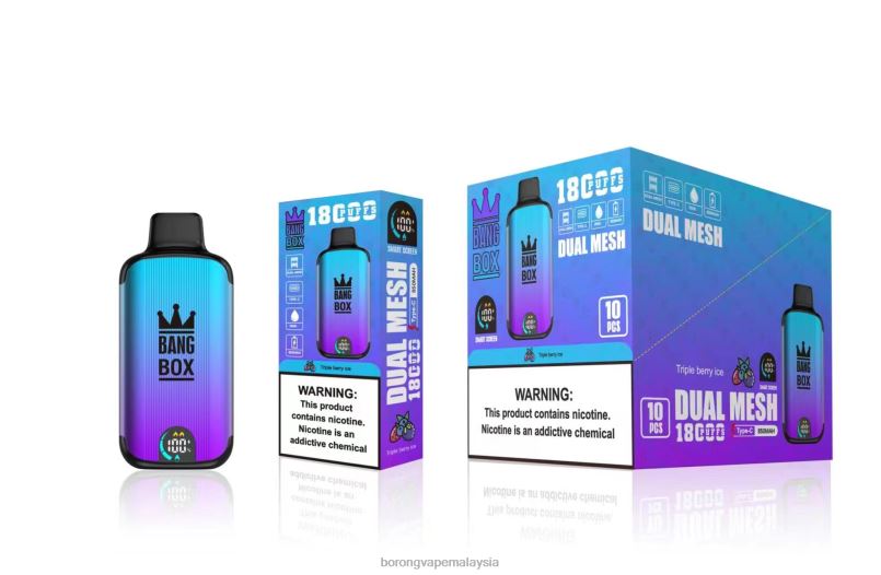 Borong Vape Murah - Bang Box 18000 sedutan ais beri tiga ZT82895