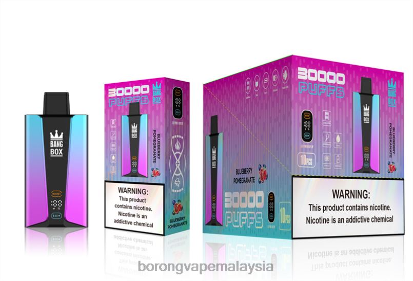 Borong Vape Murah - Bang Box 30000 sedutan skrin pintar blueberry pomgerante ZT82880