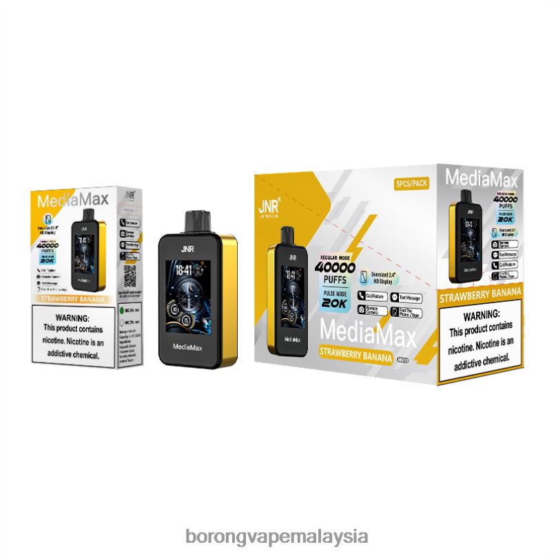 Borong Vape Murah - JNR MediaMax 40k sedutan L44BH16 pisang strawberi