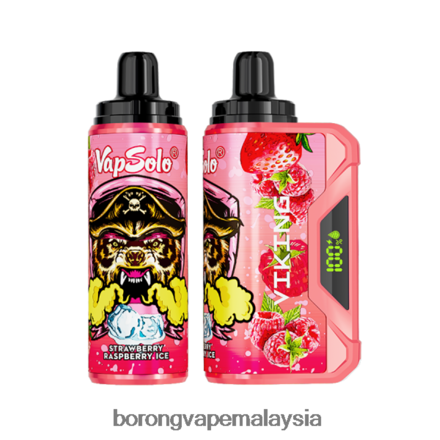 Borong Vape Murah - Vapsolo VIKING vape pakai buang ais raspberi strawberi 6ZF6NJ139