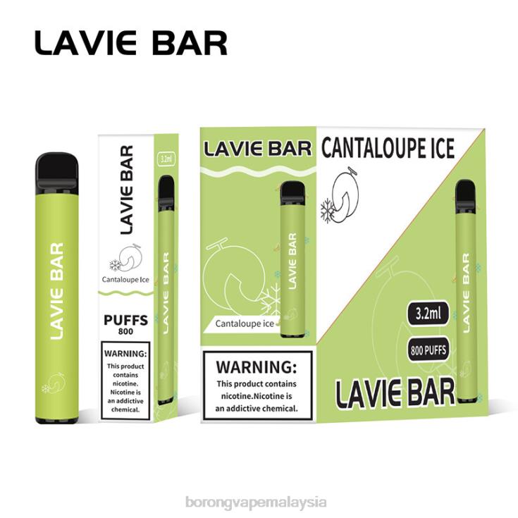 Borong Vape Murah - ais cantaloupe LAVIE BAR 800 sedutan 6860F317