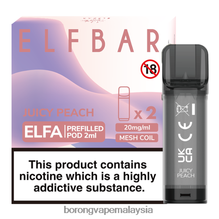 Borong Vape Murah - pic berair 88BL20332 ELFBAR Elfa pod pra-isi - 2ml - 20mg (2 pek)