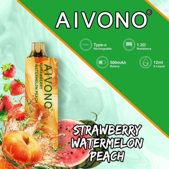 Harga Borong Vape - Aivono AIM GUN 7000 pic tembikai strawberi TZ062V108