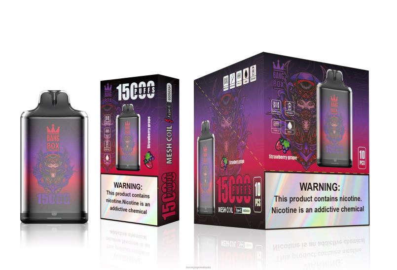 Harga Borong Vape - Bang Box s1-15000 sedutan anggur strawberi ZT828111