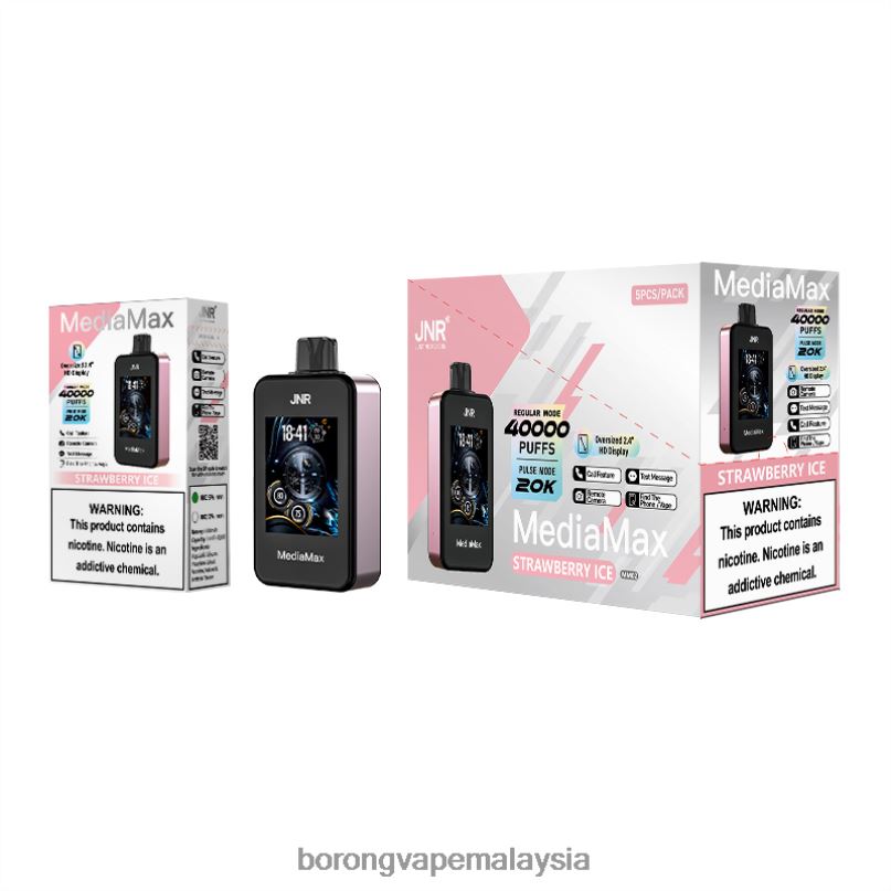 Harga Borong Vape - JNR MediaMax 40k sedutan L44BH17 ais strawberi