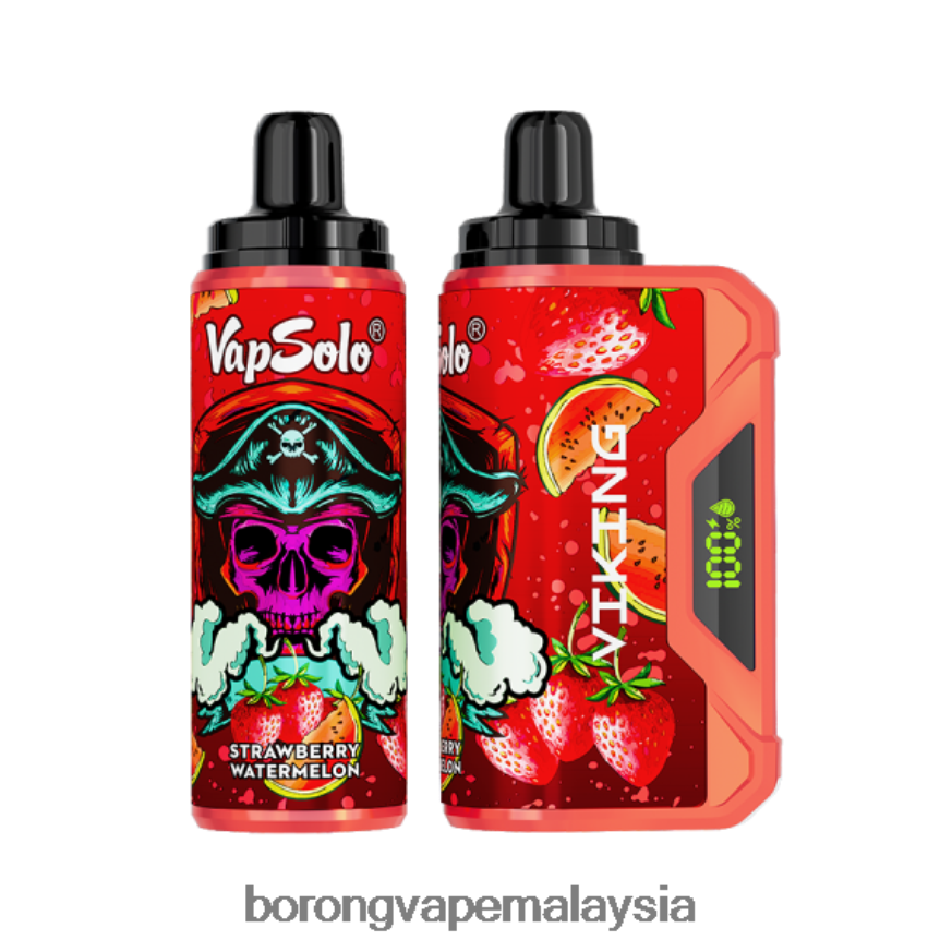 Harga Borong Vape - Vapsolo VIKING vape pakai buang tembikai strawberi 6ZF6NJ140