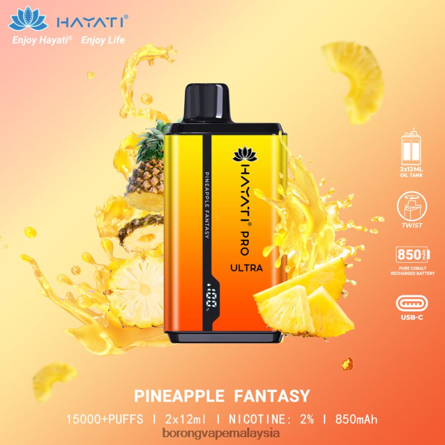 Harga Borong Vape - fantasi nanas 88BL20213 Hayati Pro Ultra