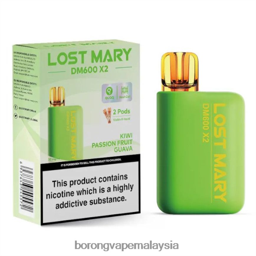 Harga Borong Vape - jambu biji markisa kiwi 88BL20473 LOST MARY DM600 X2