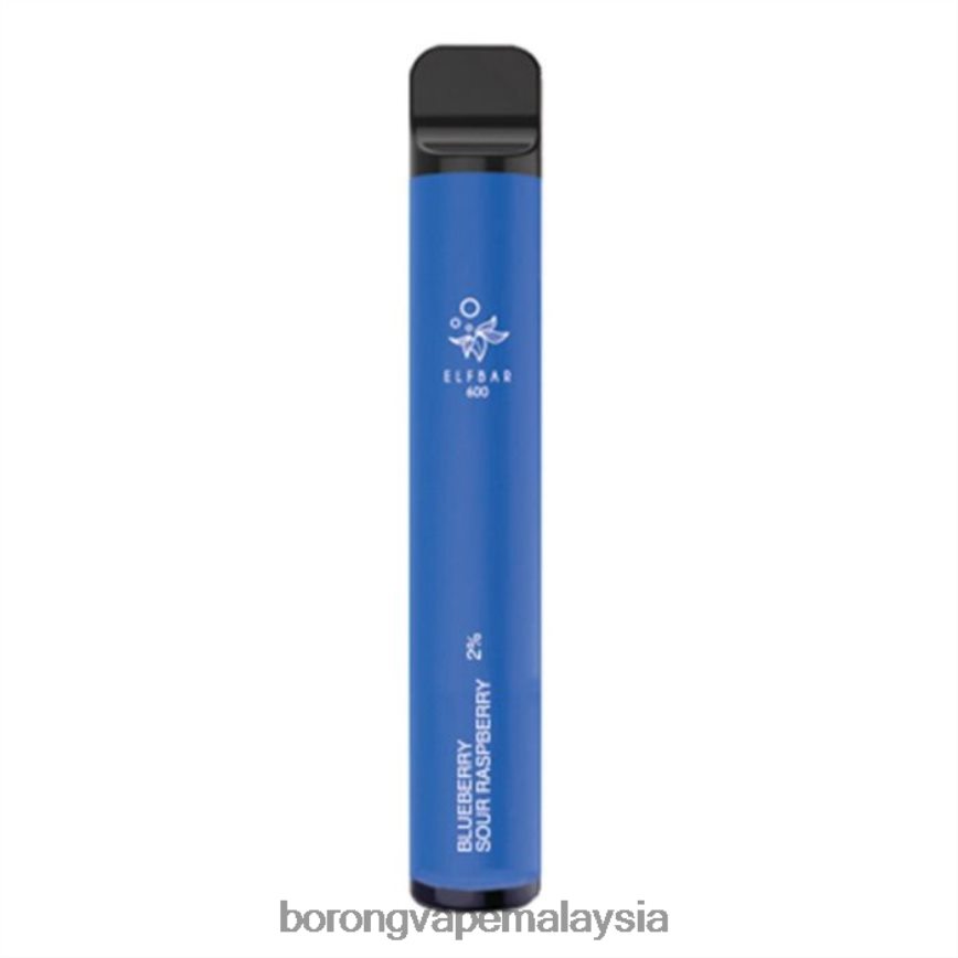 Harga Borong Vape - raspberi masam blueberry 88BL20103 ELFBAR 600