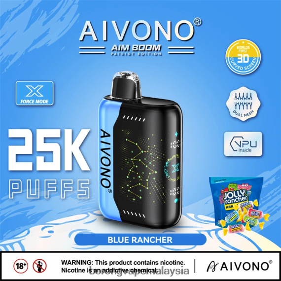 Harga Rokok Elektronik Malaysia - Aivono AIM BOOM 25000 penternak biru TZ062V344