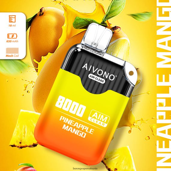 Harga Rokok Elektronik Malaysia - Aivono AIM CLEAR 8000 mangga nanas TZ062V209