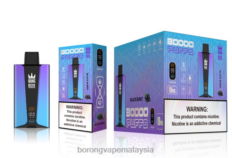 Harga Rokok Elektronik Malaysia - Bang Box 30000 sedutan skrin pintar pecah hitam ZT82877