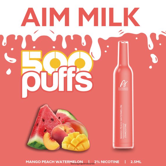 Kilang Rokok Elektronik Di Malaysia - Aivono AIM MILK 500 buah tembikai pic mangga TZ062V268