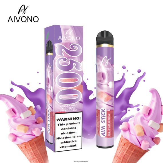 aiskrim vanilla taro