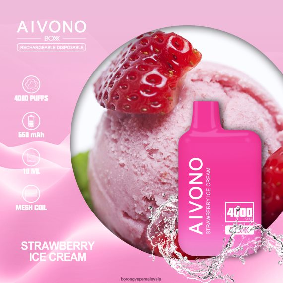 Rokok Elektrik Malaysia - Aivono AIM BOXX 4000 aiskrim strawberi TZ062V221