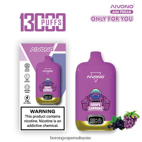 Rokok Elektrik Malaysia - Aivono AIM FREAK 13000 currant anggur TZ062V251