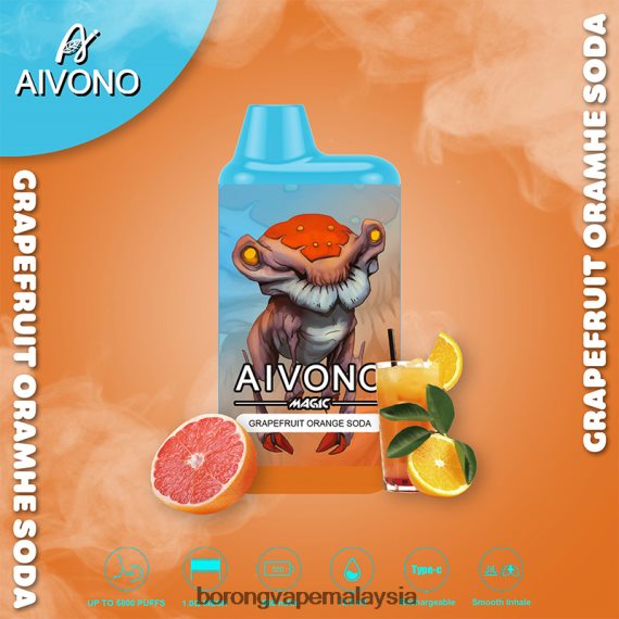 Rokok Elektrik Malaysia - Aivono AIM MAGIC 5800 rokok kotak mulut soda oren limau gedang TZ062V101