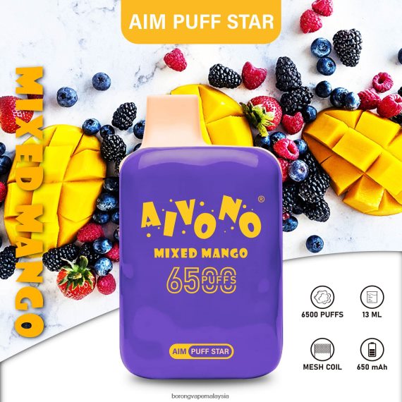 Rokok Elektrik Malaysia - Aivono AIM PUFF STAR 6500 mangga campur TZ062V296