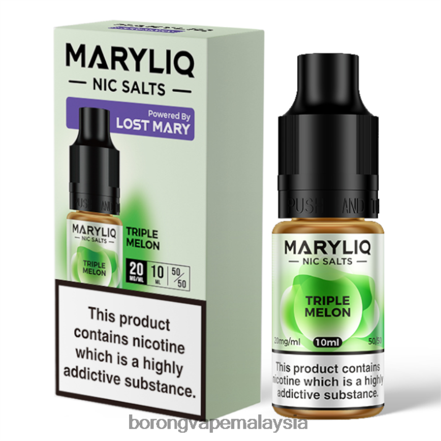 Rokok Elektrik Malaysia - tiga buah tembikai 88BL20460 LOST MARY MARYLIQ garam nic - 10ml - 20mg