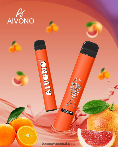 Rokok Elektronik Atau Vape - Aivono AIM FISHBONE 600 limau gedang oren TZ062V280