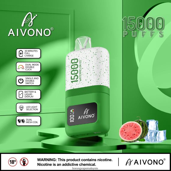 Rokok Elektronik Atau Vape - Aivono AIM magic 15000 ais tembikai TZ062V70