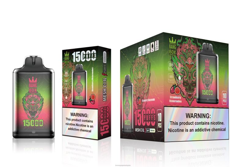 Rokok Elektronik Atau Vape - Bang Box s1-15000 sedutan tembikai strawberi ZT828103