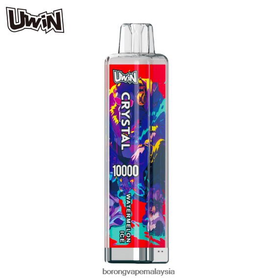 Rokok Elektronik Atau Vape - UWIN CRYSTAL 10000 vape pakai buang ais tembikai TZ062V370