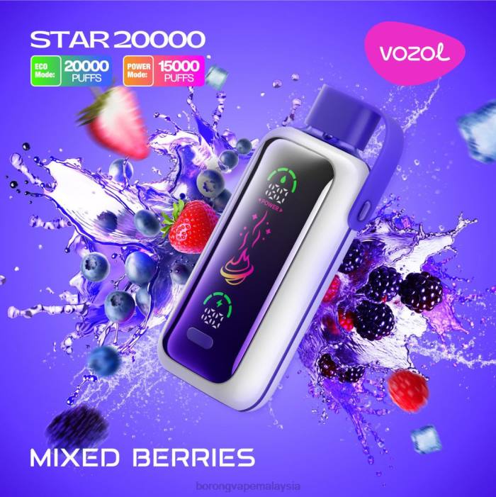 Rokok Elektronik Atau Vape - beri campuran VOZOL STAR 20000 2BTH14