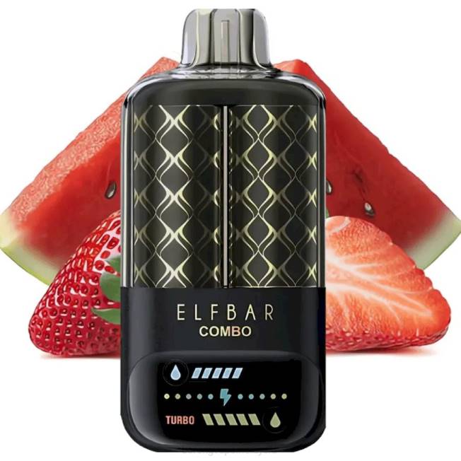 Rokok Elektronik Atau Vape - tembikai  strawberi Elf Bar Combo 25000 8VFV10