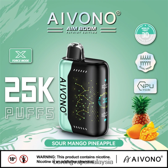 Rokok Elektronik Dan Vape - Aivono AIM BOOM 25000 nenas mangga masam TZ062V351